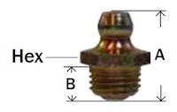 Metric Grease Fitting Straight Ball Check Diagram 5